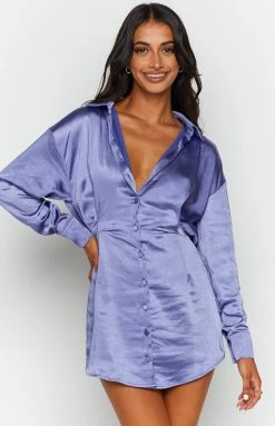 BB Exclusive Deeper Water Mini Dress Blue Dresses