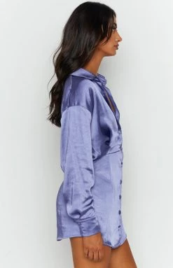 BB Exclusive Deeper Water Mini Dress Blue Dresses