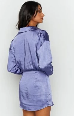 BB Exclusive Deeper Water Mini Dress Blue Dresses