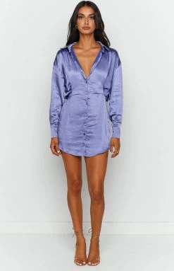 BB Exclusive Deeper Water Mini Dress Blue Dresses