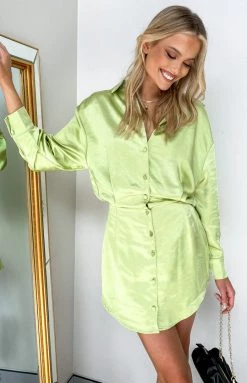 BB Exclusive Dresses Deeper Water Mini Dress Green