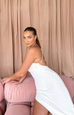 BB Exclusive Dresses Delaney White Knit Midi Dress 13 BB Exclusive Dresses Delaney White Knit Midi Dress