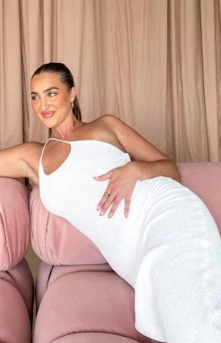 BB Exclusive Dresses Delaney White Knit Midi Dress 21 BB Exclusive Dresses Delaney White Knit Midi Dress