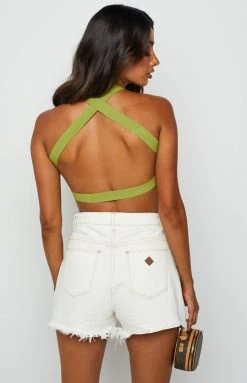 BB Exclusive Tops Delilah Green Top