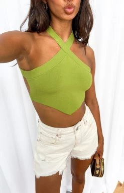 BB Exclusive Tops Delilah Green Top