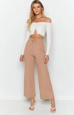 Beginning Boutique Diaz Knitted Pants Mocha Bottoms 11 Beginning Boutique Diaz Knitted Pants Mocha Bottoms