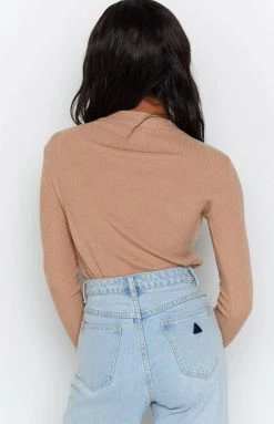 BB Exclusive Diaz Knitted Top Mocha Tops