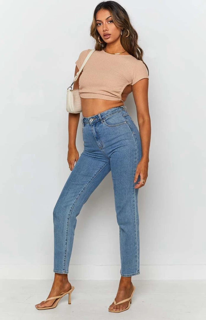 BB Exclusive Dominic Ribbed Tee Beige 4 BB Exclusive Dominic Ribbed Tee Beige