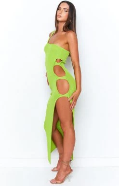 BB Exclusive Dresses Dorothea Green Midi Dress