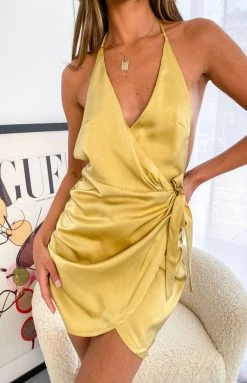 BB Exclusive Douglas Gold Mini Dress Dresses