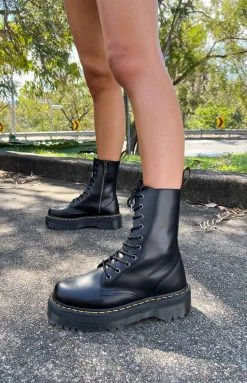 Dr. Martens Jadon Hi Polished Smooth Black 9 Dr. Martens Jadon Hi Polished Smooth Black