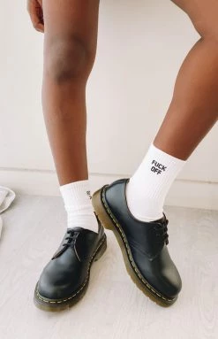 Dr. Martens DMC Black Smooth Leather Shoes Dr Martens