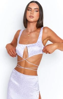 BB Exclusive Dreamland Lilac Crop Top Tops