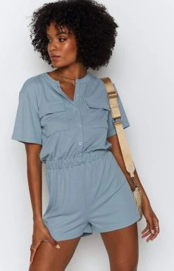 BB Exclusive Extended Sizes Everleight Playsuit Sage