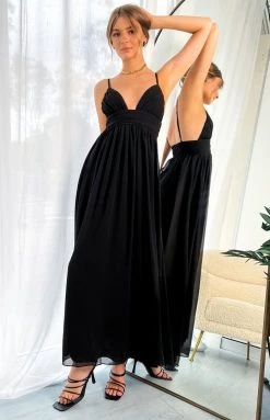 BB Exclusive Ebony Black Maxi Dress Dresses