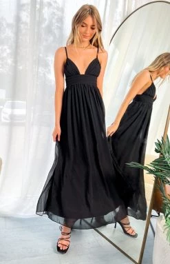 BB Exclusive Ebony Black Maxi Dress Dresses