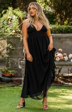 BB Exclusive Ebony Black Maxi Dress Dresses