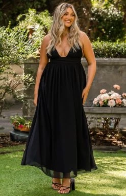 BB Exclusive Ebony Black Maxi Dress Dresses