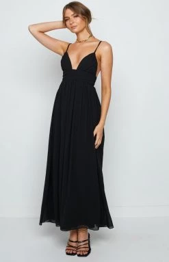 BB Exclusive Ebony Black Maxi Dress Dresses
