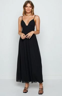 BB Exclusive Ebony Black Maxi Dress Dresses