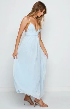 BB Exclusive Dresses Ebony Blue Maxi Dress