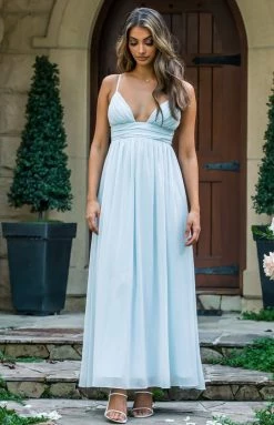 BB Exclusive Dresses Ebony Blue Maxi Dress