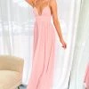 BB Exclusive Dresses Ebony Pink Maxi Dress