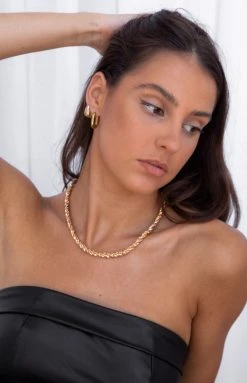 Eclat Alexandria Twist Chain Necklace Gold 6 Eclat Alexandria Twist Chain Necklace Gold