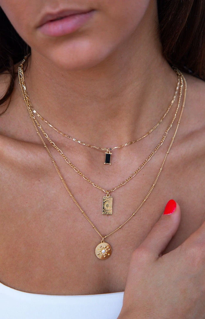 Eclat Arabella Layered Necklace Gold (FREE Over $80) Accessories 3 Eclat Arabella Layered Necklace Gold (FREE Over $80) Accessories