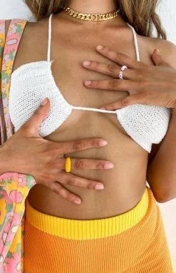 Accessories Eclat Baguette & Roped Up Ring Set