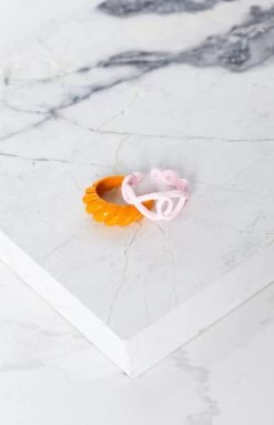 Accessories Eclat Baguette & Roped Up Ring Set