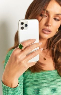 Accessories Eclat Emperor Gold Ring Green 8 Accessories Eclat Emperor Gold Ring Green