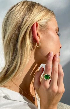 Eclat Honey Huggies Earrings