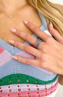 Eclat Illusions Ring Purple