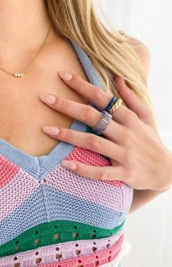 Eclat Illusions Ring Purple