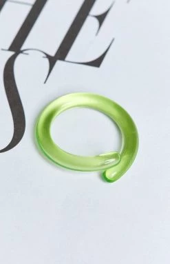 Sale Eclat Korea Acrylic Twist Ring Green