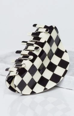 Eclat Porter Check Hair Clip Accessories
