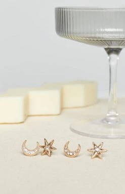 Eclat Stars And Moons Earring Set