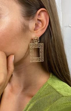 Eclat Geo Earrings Gold