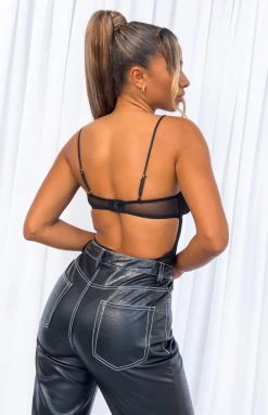 BB Exclusive Tops Eddie Black Mesh Bodysuit 19 BB Exclusive Tops Eddie Black Mesh Bodysuit