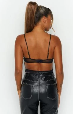 BB Exclusive Tops Eddie Black Mesh Bodysuit 15 BB Exclusive Tops Eddie Black Mesh Bodysuit