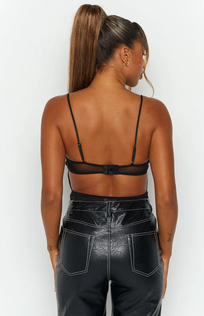 BB Exclusive Tops Eddie Black Mesh Bodysuit 6 BB Exclusive Tops Eddie Black Mesh Bodysuit