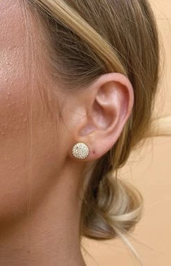 The Edit Eden CZ Stud 18k Gold BB Exclusives