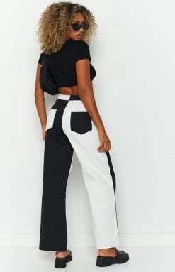 Beginning Boutique Bottoms Edgy Pants Black
