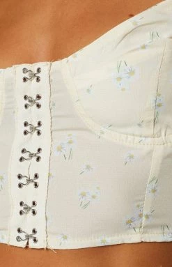 Beginning Boutique Eilisha Cream Corset Top