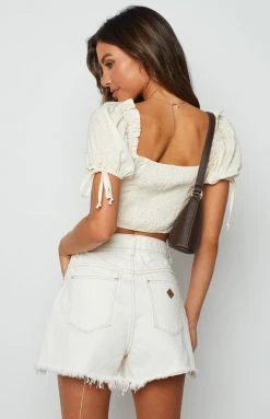 Beginning Boutique Eilisha Cream Corset Top