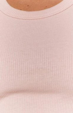 Beginning Boutique Dresses Eliza Ribbed Dress Pink