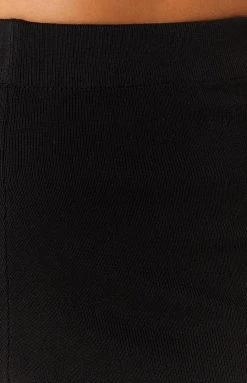 Beginning Boutique Elle Black Flare Pants Bottoms