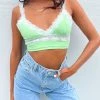 BB Exclusive Elora Green Crop Top