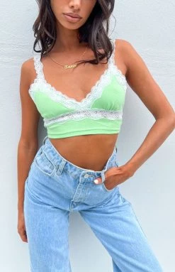BB Exclusive Elora Green Crop Top
